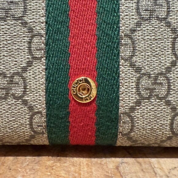 Gucci Brown Supreme GG Ophidia Wallet On Chain - Picture 11 of 16